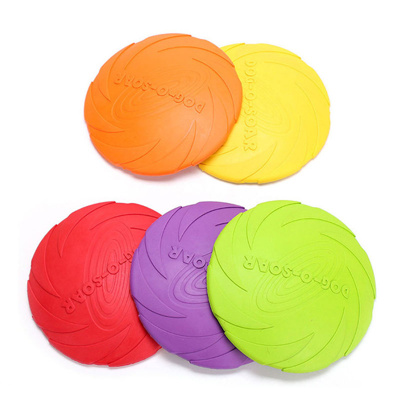 Flying Disc Dog Training Toy - 고무 애완 동물 강아지 비행 디스크