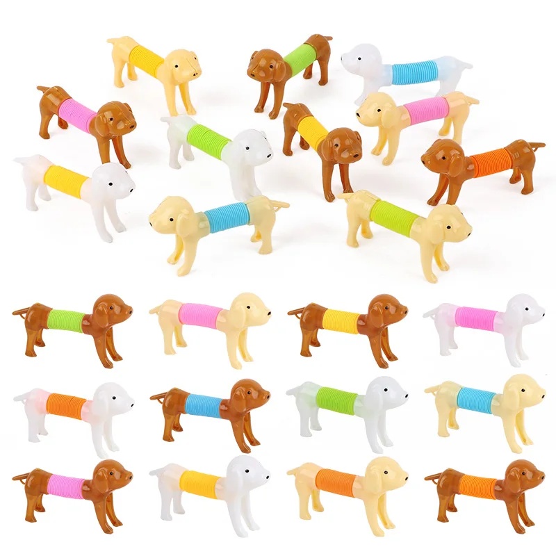 Interactive Squeaky Plush Dog Toy - 내구성이 뛰어난 다채로운 신축성 강한 강아지