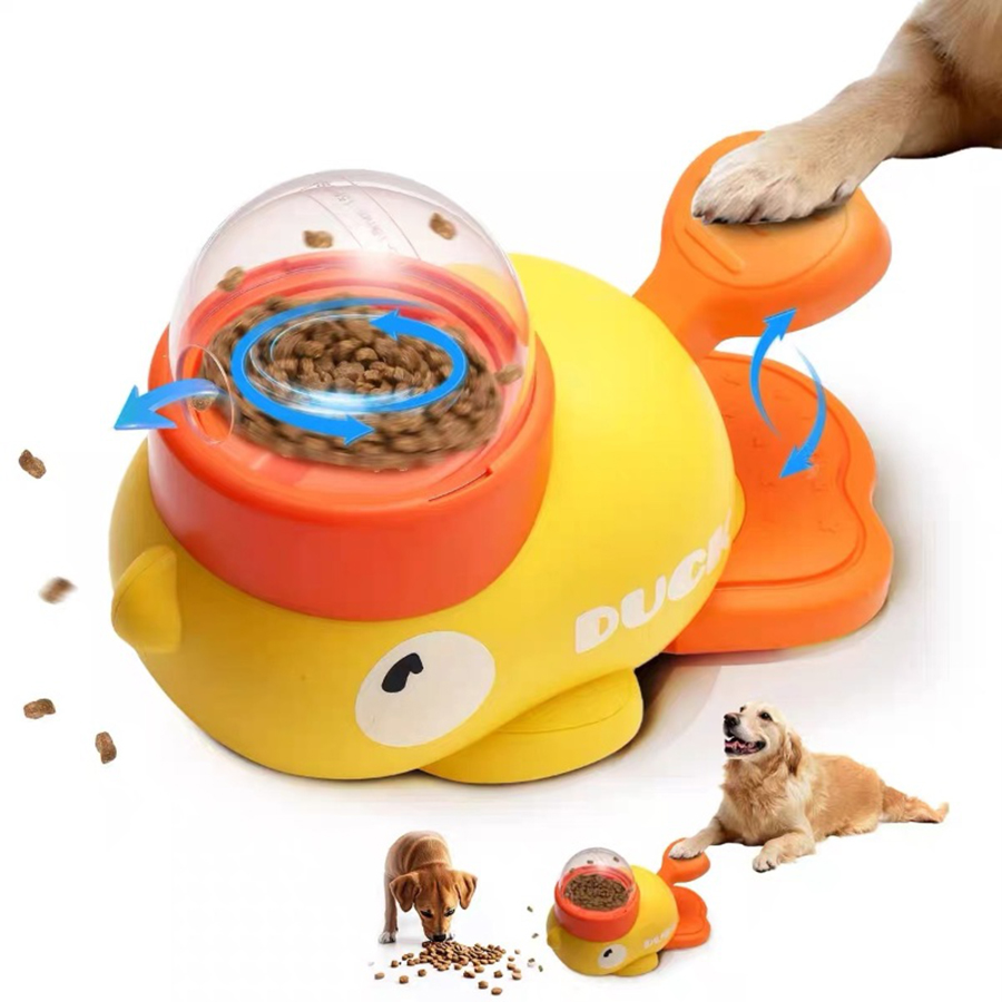 Dog Puzzle Feeder Toy - 2-in-1 인터랙티브 강아지 장난감, 자동 간식