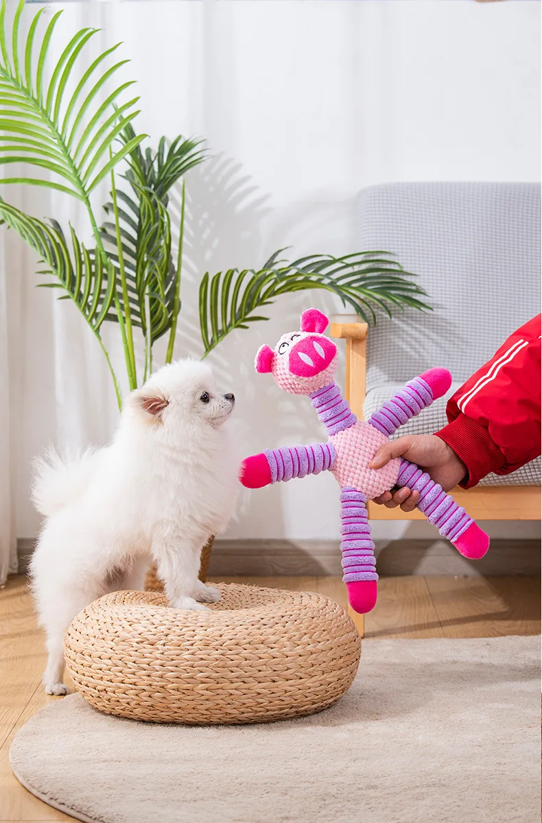 큰 강아지를 위한 튼튼한 삑삑이 장난감, 부드러운 플러 - Indestructible Dog Chew Toy 리뷰 및 가격