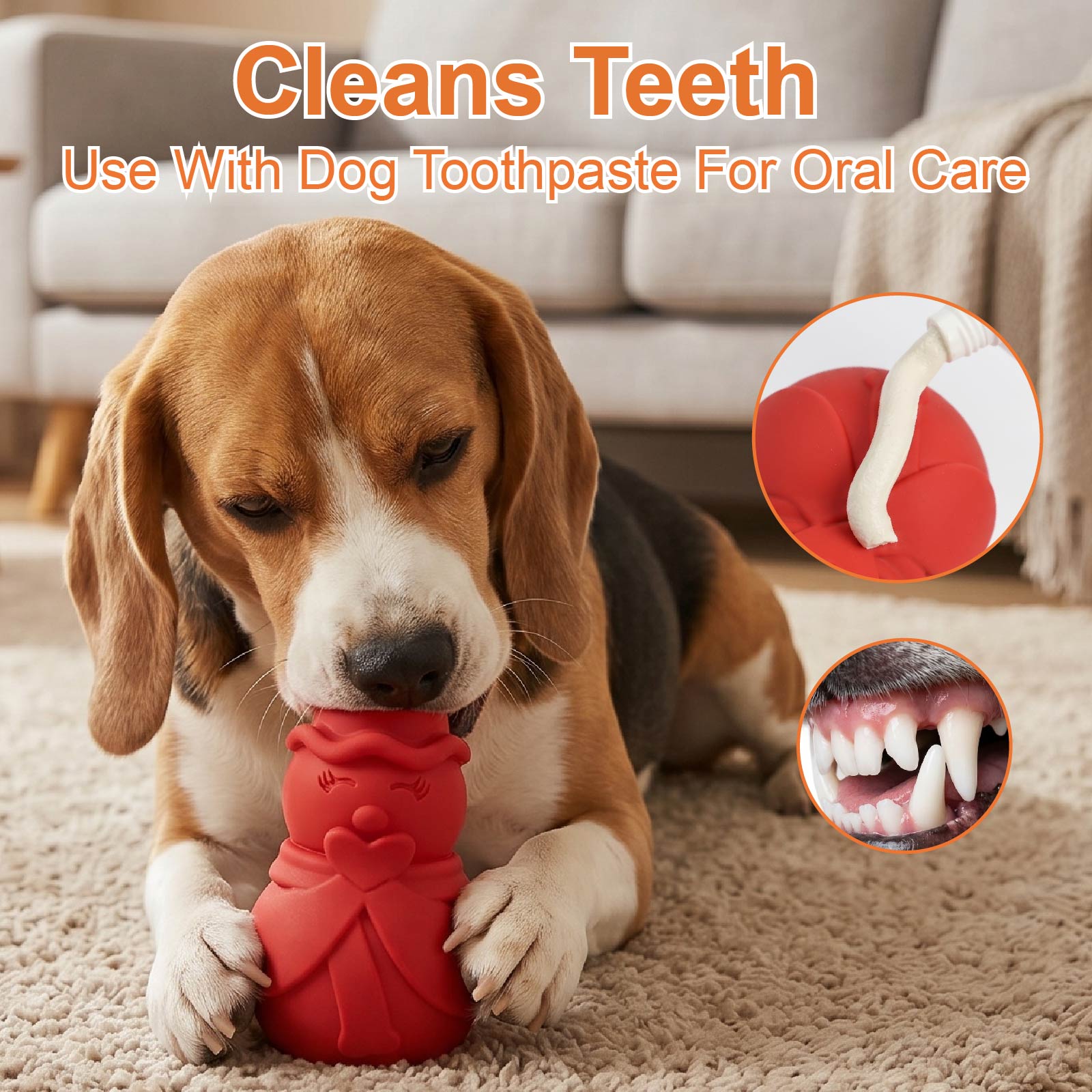 눈사람 모양 강아지 퍼즐 장난감, 간식을 넣어주는 인터 - Rubber Treat Dispensing Dog Toy 리뷰 및 가격